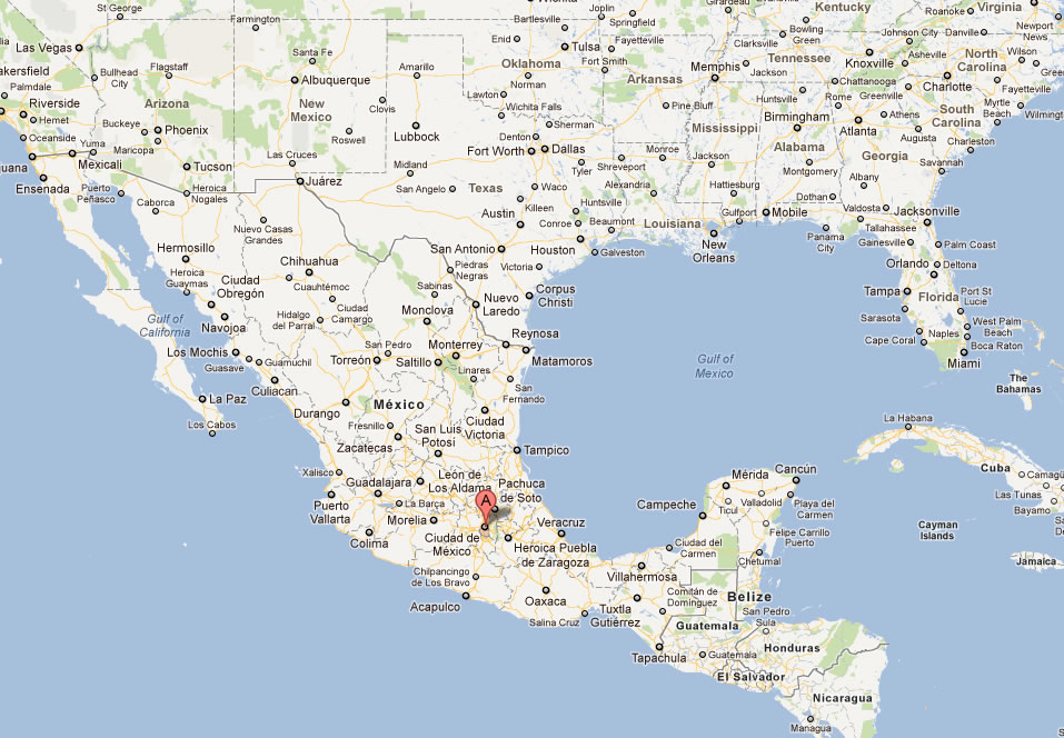 map of mexico city usa